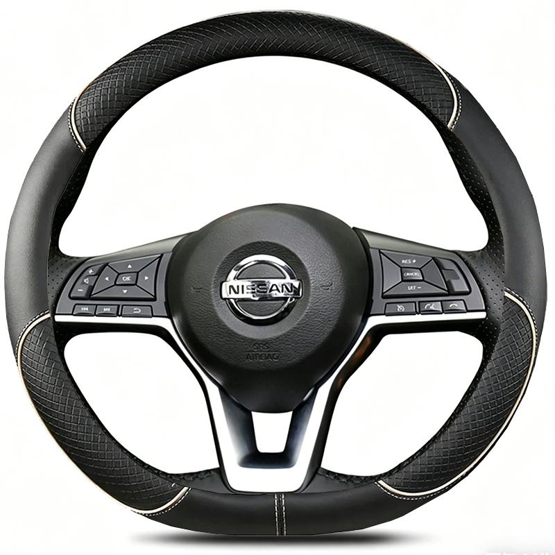 Leather Car Steering Wheel Cover For