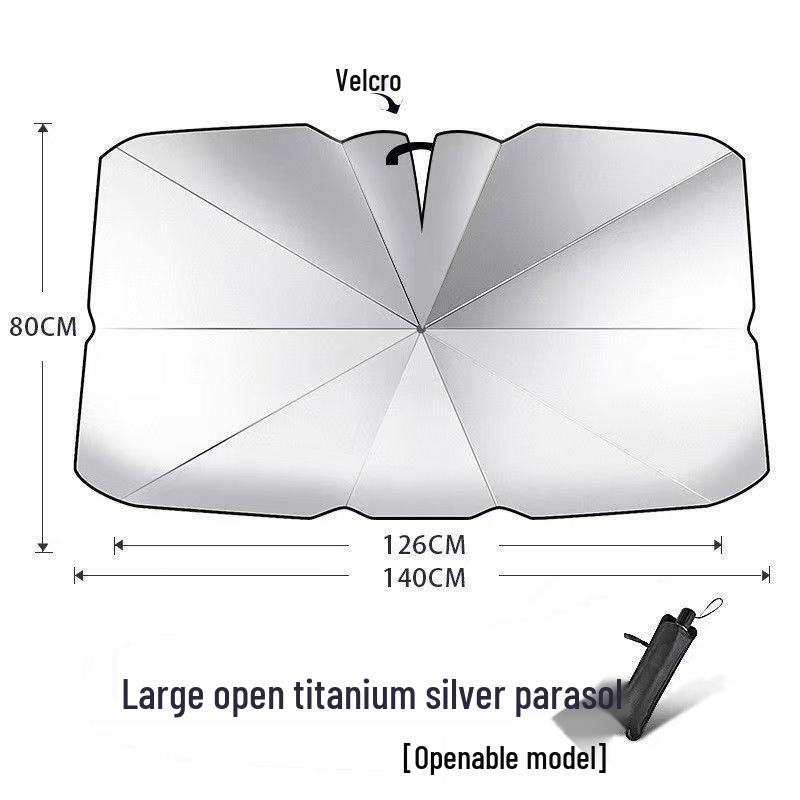Portable UV Protection Retractable Car Sunshade - Heat Insulation and Sun Shield