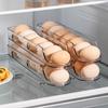 1/2/3-lags eggoppbevaringsboks Automatisk rullende eggholder Stativ Stige Kjøleskap Eggdispenser Eggorganisatorholder Kjøkken