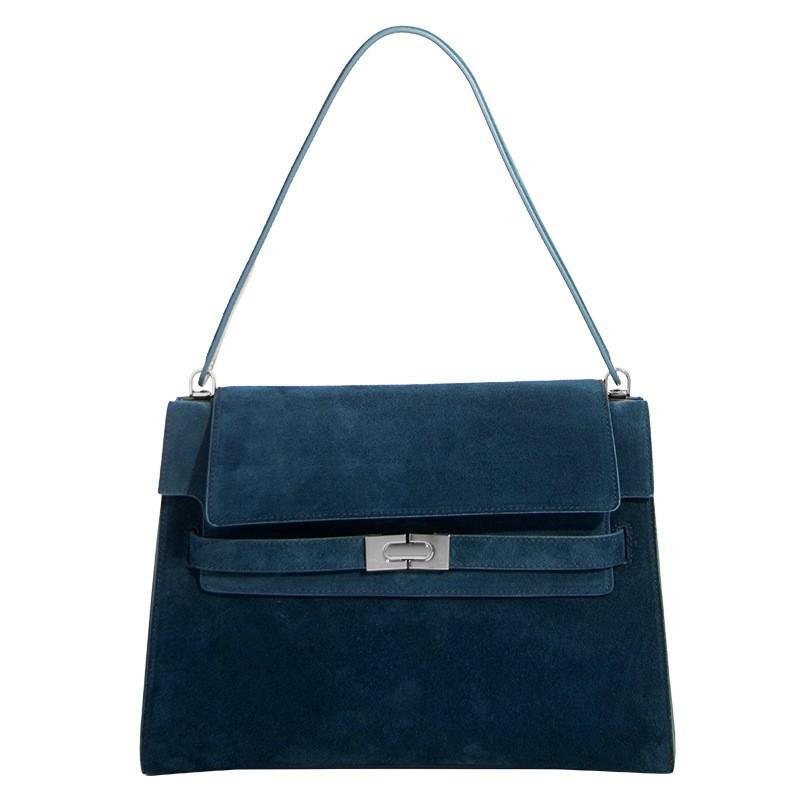 New Mailard Shoulder Bag Retro Commuting Tote Flip Leather Light Luxury Underarm High-quality Women