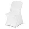 30 Pcs White Chair Covers, Polyester Spandex Chair Cover, Stretch Slipcovers for Wedding Party Dining Banquet Flat-Front Chair Covers, Fits Chair