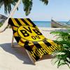 Personalisierter Borussia Dortmund Druck Strandtuch, Großes Weiches Schnelltrocknendes Handtuch für Strand Camping Schwimmen