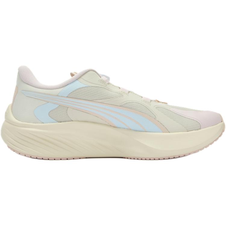 Puma Pounce Lite Neutral Disc Comfortable Versatile Training Sprinting Shoes Lightweight Shock Absorption Low Top Kids Sneakers Beige 404687-02