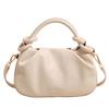 Ielgy Korean Style High-End All-Match Dumpling Bag Autumn Winter Pleated Cross-Body Handbag