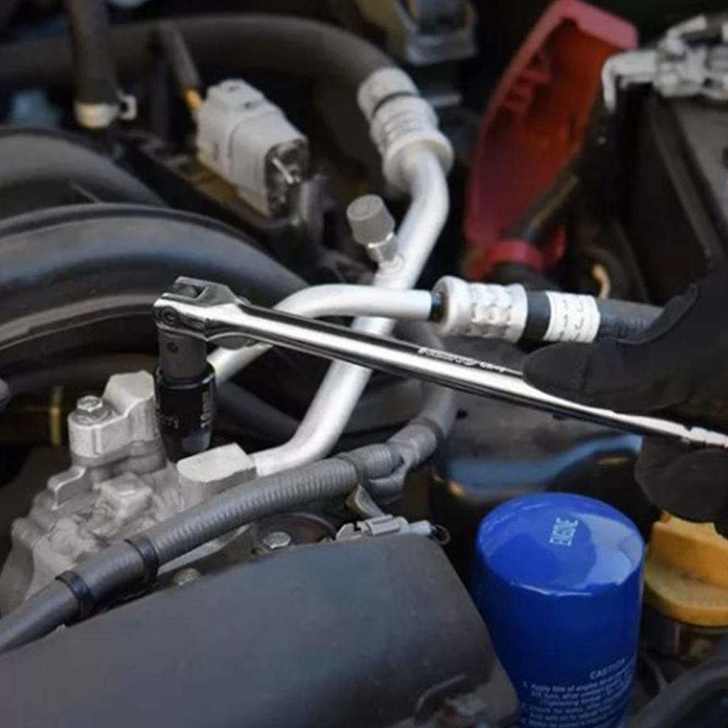 Socket Wrench Long Force Lever Steering F Type Rod Adjustable Head Repair Hand Tool