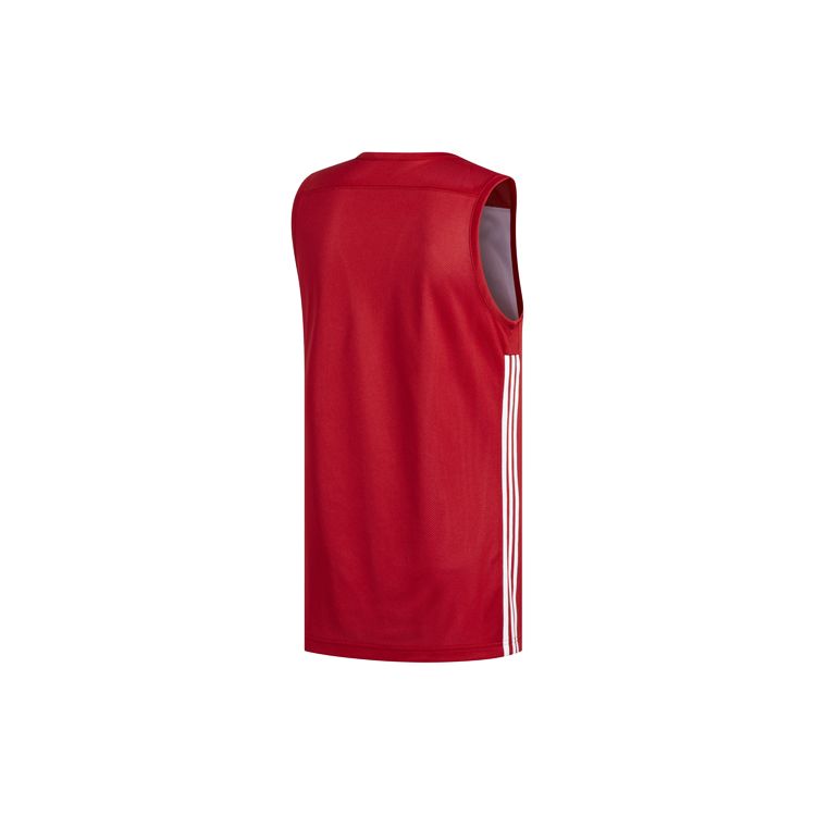 Adidas Knitted Reversible Breathable Basketball Vest Men Tops Red DY6595