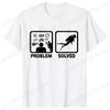 Funny Problem Solved Diving Graphic T-shirt Women Summer Clothes T Shirt Short Sleeve Solved Diving Graphic Shirt Clothing