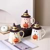 Handshake Pumpkin Elf Cup Halloween Creative Cartoon Ceramic Cup Cute Water Cup Large Capacity Ghost Mug