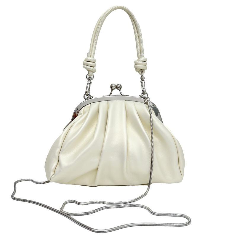 Dinner Bag Cloud Handbag Pleated Clip Bag High-end Chain Bag New Casual Fashion Messenger Bag