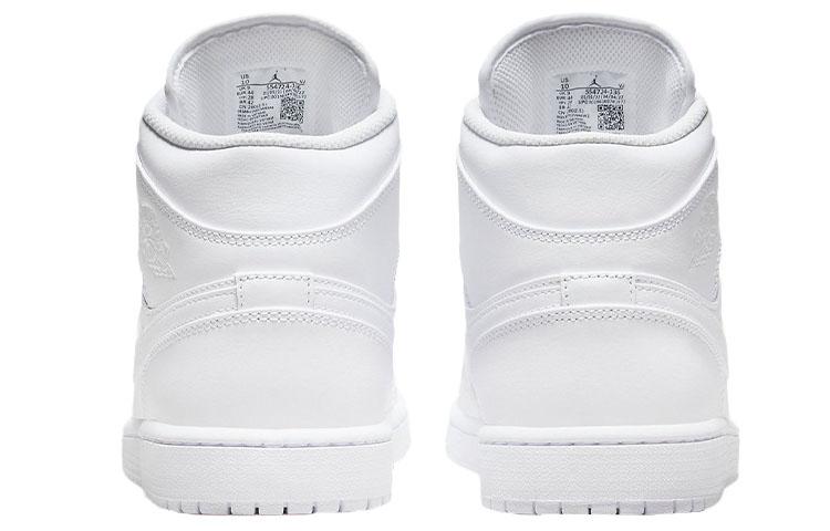 Air Jordan 1 Mid 'Triple White' 2022 554724-136