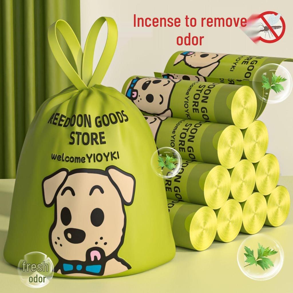 Shin-chan Extra Thick Drawstring Kitchen Trash Bags - Large, Durable, and Handheld