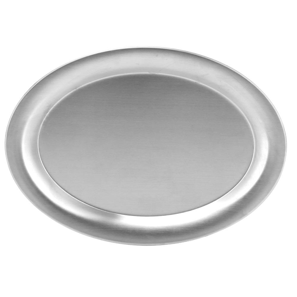 Deep Raised Edge Steaming Fish Plate Elongated Oval Vegetable Plate  Outdoor Meal Storage