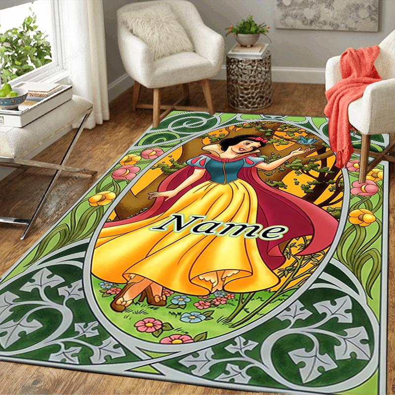 Custom 1Pc Snow White'S Garden Rug Office Carpet Indoor Outdoor Entrance Doormat Nonslip Soft And Comfortable Living Room D916239