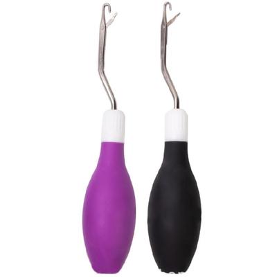 Bent Locking Hook Knitting Tool for Rug Making, Locking Hook Crochet Hook with Locking for Knitting Craft Project