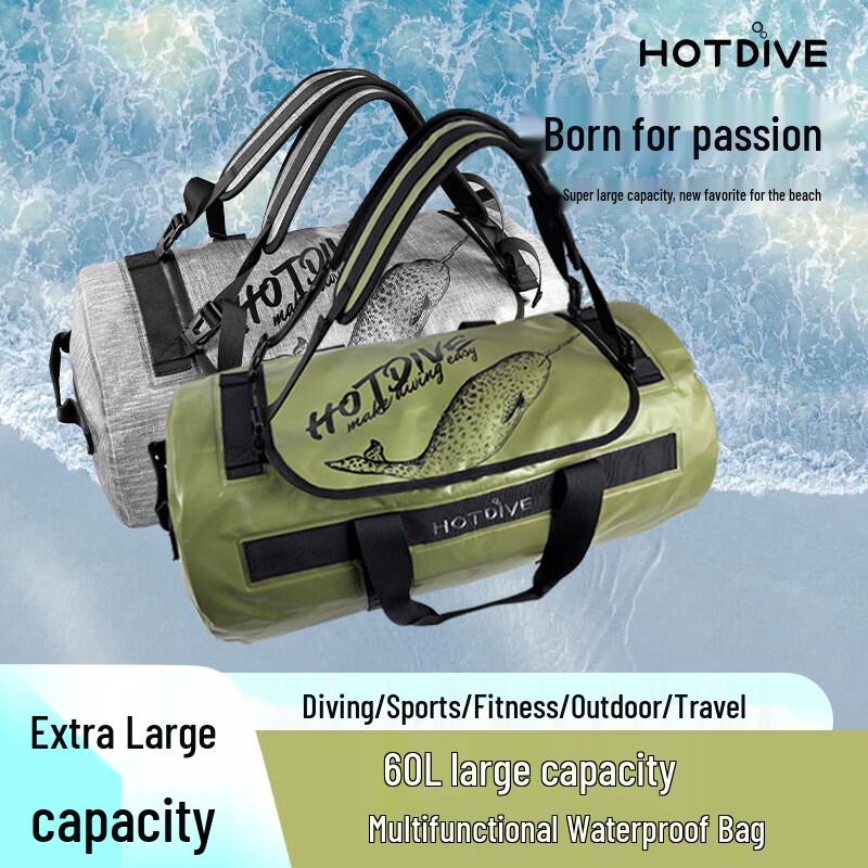 HOTDIVE 60L Multifunctional Waterproof Dry Bag