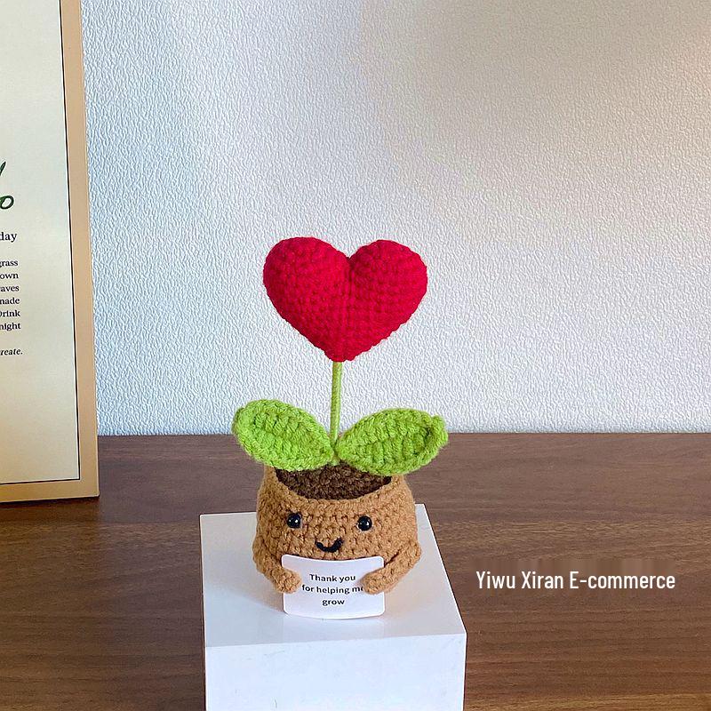 

Handmade Crochet Yarn Mini Bonsai – Creative and Cute Positive Encouragement Decor