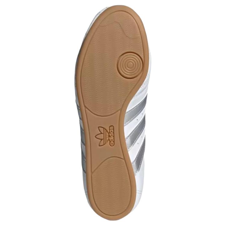 adidas Taekwondo Schnürschuhe Weiß Silber Metallic Gummi Damen Sneaker Wolkenweiß JS1192