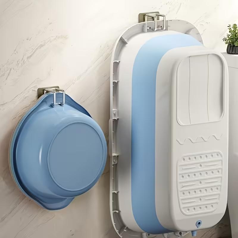 Stainless Steel Washbasin Hook Multifunction Punch-free Kitchen Bathroom Rack Basin Storage Rack Towel Hanging Holder