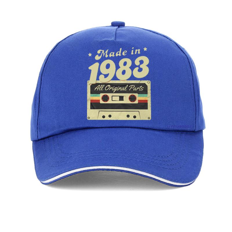 Funny Vintage Made In 1983 Baseball Cap Summer Style Funny Unisex Women Hip Hop Hat Adjustable Gym Golf Caps Gorro