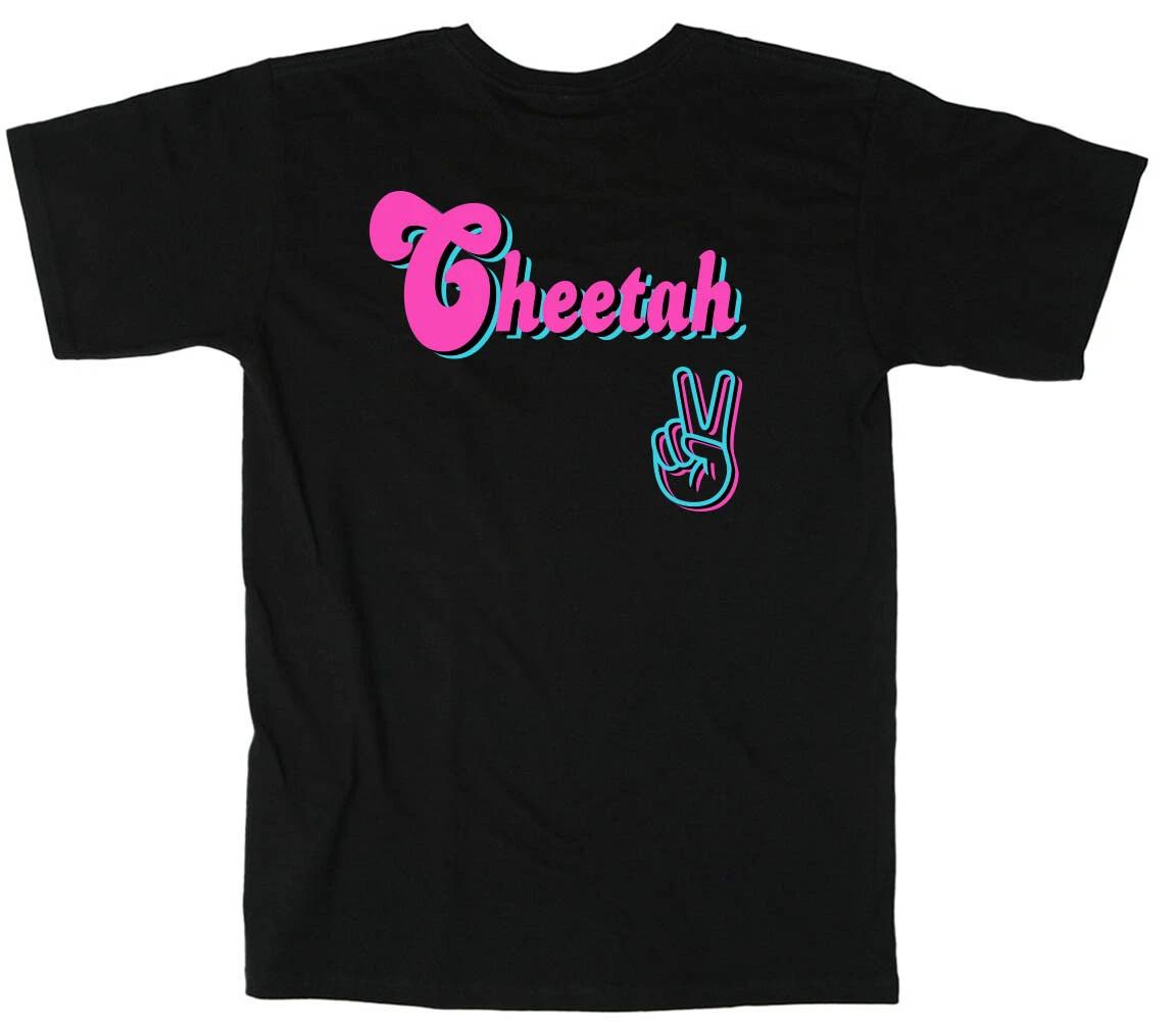 Tyreek Hill Vice City Cheetah Peace South Beach Long Short Sleeve T-Shirt S