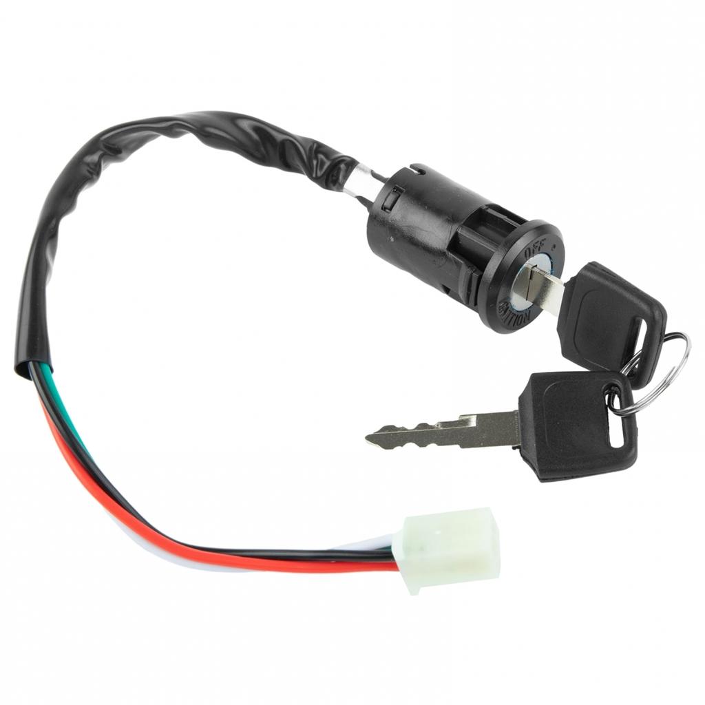 Black Ignition Switch Replacement for Suzuki LT80 with On/Off Switch and 2 Keys