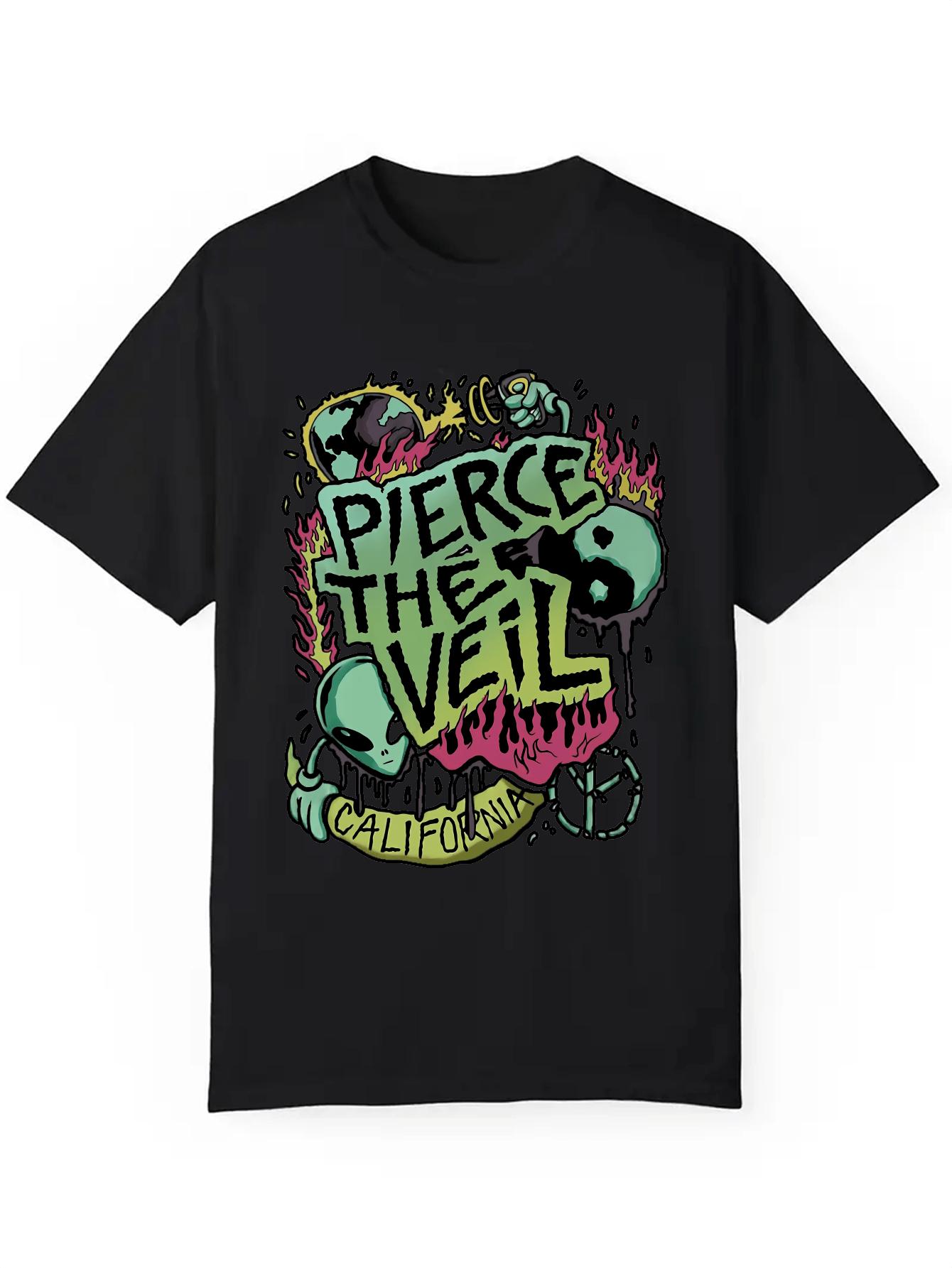 

Men s and Women s Summer Casual Round Neck T-shirt Cotton Top Letter Ghost Pattern T-shirt Halloween Veil California Graphic Tee 4XL