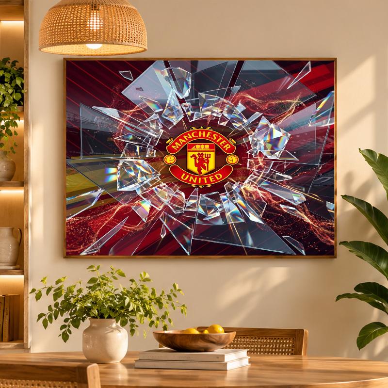 5D Diamond Painting Manchester United DIY Full Drill Diamond Art Kit Home Decoration