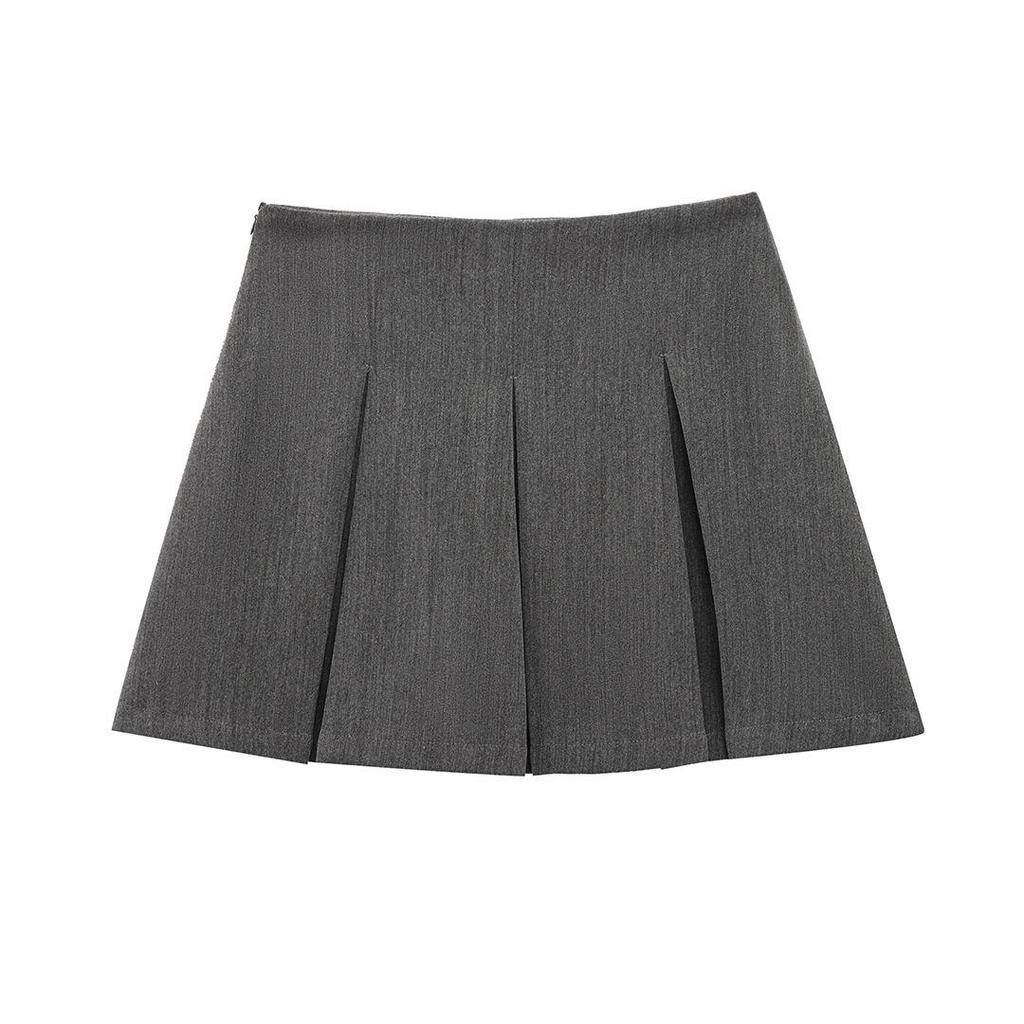 2025 Spring European & American Style Women's Casual Pleated Short Skirt