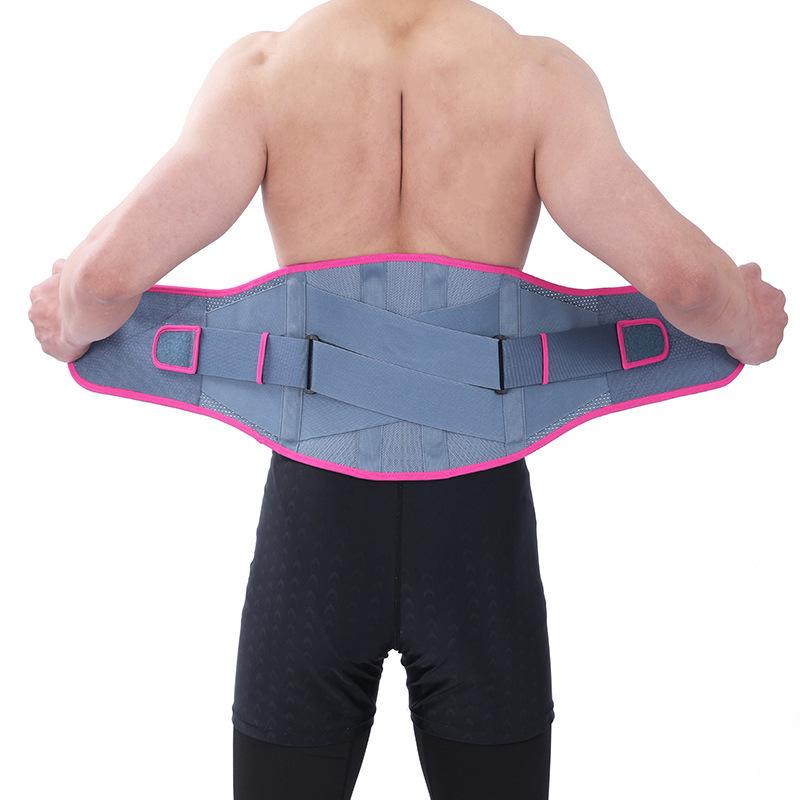

Breathable Lumbar Support Belt Lower Back Pain Relief Sciatica Herniated Disc Heavy Lifting Waist Trainer Brace XL фіолетовий