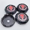 4pcs/set 66MM 62MM Skul Logo Emblem Badge Car Wheel Center Caps Rim Hubcaps Wheel Hub Center Dust Cover Replace Car Accessories
