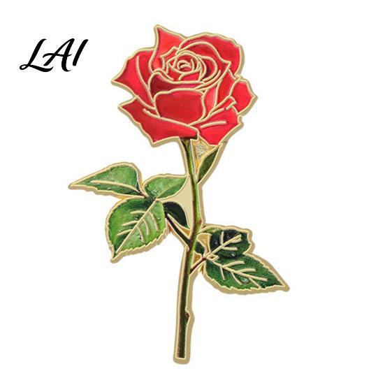 Literary Style Brooch Pin Enamel Flower Design with Smooth Edges Durable Pin Lightweight Zinc Alloy Badge for Jackets Scarves Bags Gift Artistic