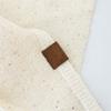Solid Color Wool Blend Triangular Stole With Leather Clasp Warm Soft Scarf Wrap For Women Lady Winter Autumn Accessory