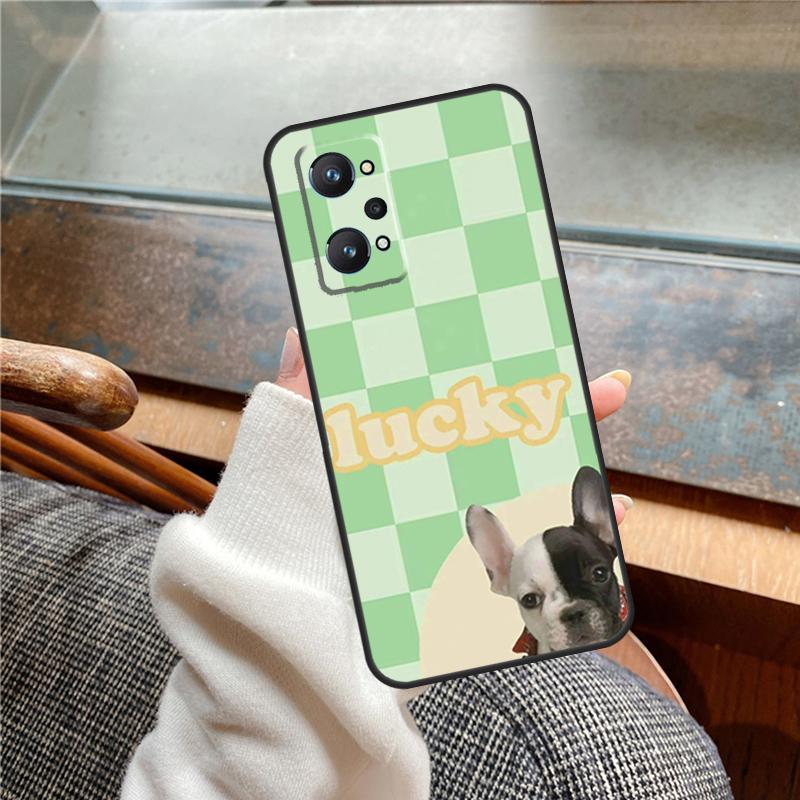 French Bulldog Case For Realme 11 12 13 14 Pro Plus C53 C55 C51 C25 C63 C61 C65 C67 C71 C75 GT6 GT7 15 Pro