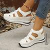 Women's Hollow Casual Sandals Thick Sole Height Increasing Shoes