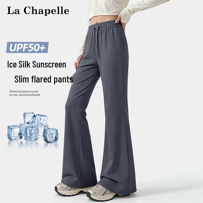 La Chapelle Women s High-Waist Slim Fit Drawstring Pants M