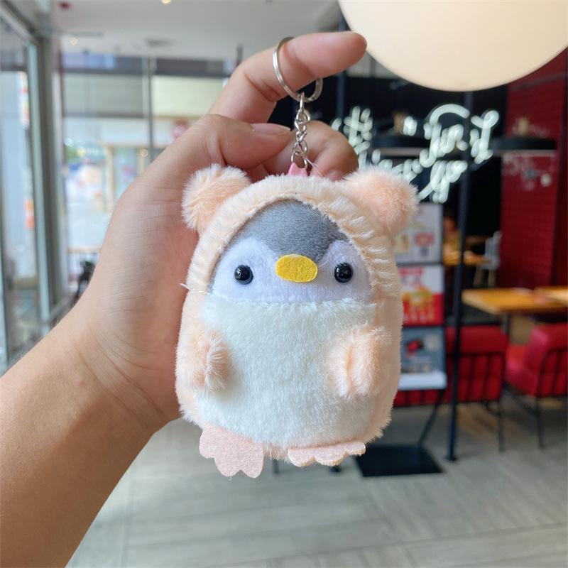 Adorable Penguin Plush Pendant: Cartoon Style Backpack Accessory