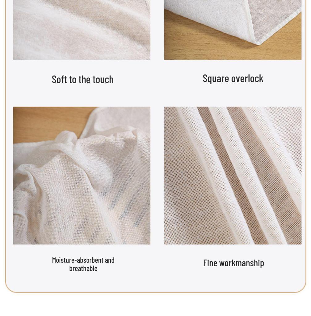 Pure Cotton Non-Stick Steamer Cloth for Rice, Buns, and Food, Food-Grade Gauze Mat
