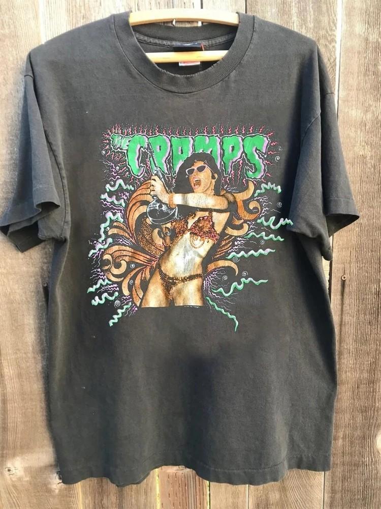 The Cramps Shirt Reprint 1990 Stay Sick Tour TShirt retro style S5XL Unisex T-Shirt XXL