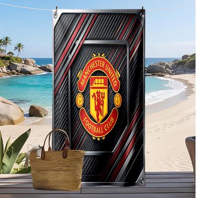 Manchester United Printed Beach Towel Quick Dry Soft TowelPortable Large Rectangular Beach Blanket for Travel Swimming Pool