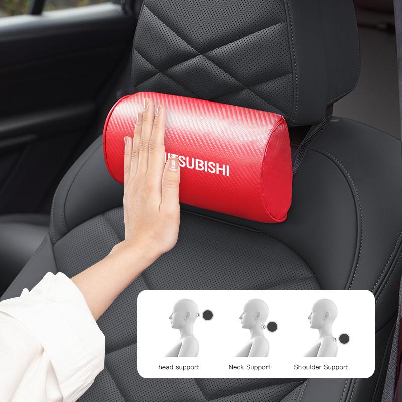 cwznhv1 Car Seat Head Support Pillow Auto Headrest Accessories For Mitsubishi Lancer Mirage ASX Pajero Ralliart Outlander Jinxuan Lancer