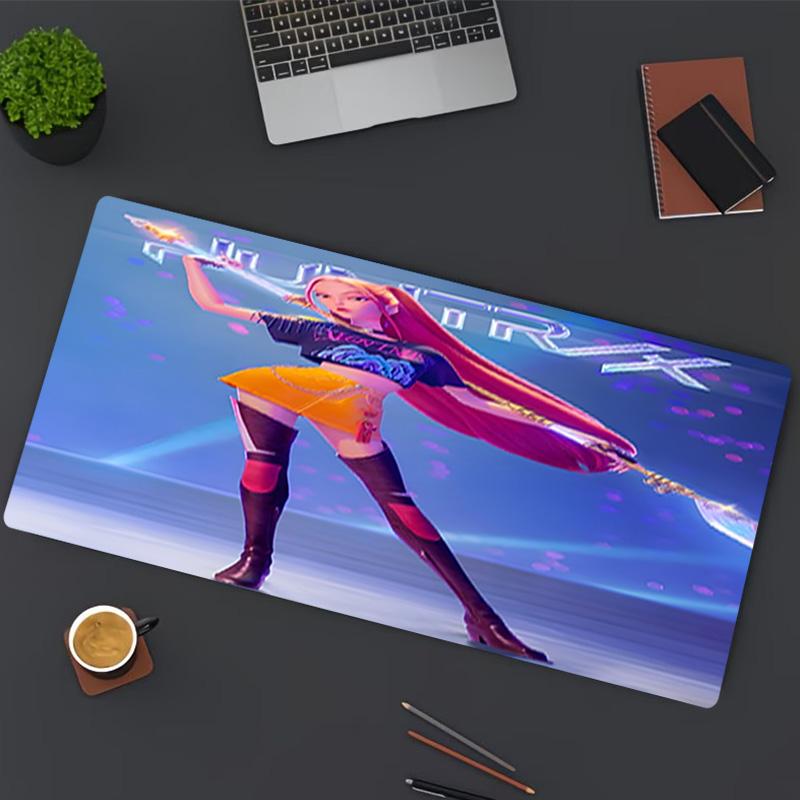 Tappetino Mouse con Stampa KPop Demon Hunters, per Tastiera, Laptop, PC, per Ufficio, Casa, Decorazione Scrivania, Regalo di Compleanno Perfetto per Giocatori