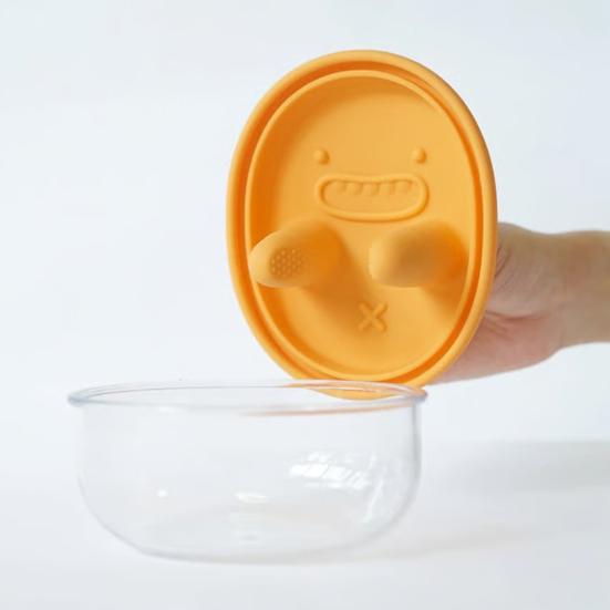 No-Mess Snack Box Transparent Sealed Box with Silicone Lid Reusable Cookies Storage Container Prevent Fingers from Getting Dirty for Picnic Camping