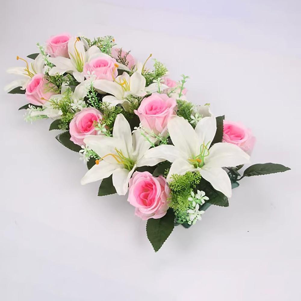 

18Pcs/bundle Shooting Prop Artificial Flowers 43cm Fake Flowers For Household Wedding Garden