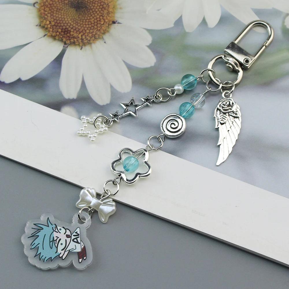 Anime Alien Stage Ivan Till Cosplay Key Chain Acrylic Kawaii Keychains Backpack Pendant Ornament Car Key Ring Accessories Gift