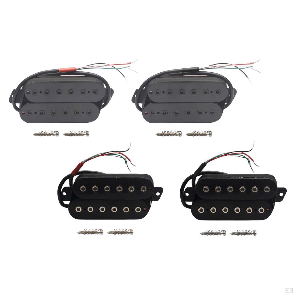Humbucker Tonabnehmer für E-Gitarre, Vierleiterkabel, Doppelspule, DIY Ersatz