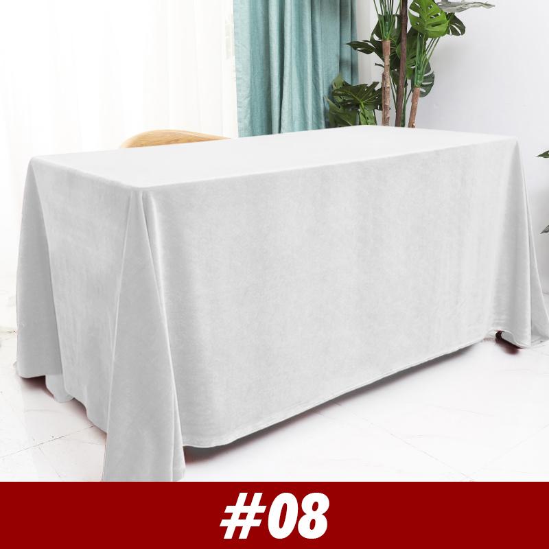 Velvet Wedding Tablecloth Rectangular Office Meeting Flannel   Tablecloth Party Birthday Events Banquet Home Dining Table Decor