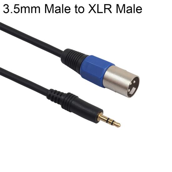 Stereo Male 3.5mm Microphone XLR Audio Jack to 3Pin Male/Female Cable for HDTV