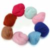 Multi Color Wool Felt Fibre for DIY Doll Needle Felting Wool Hand Spinning Needlework Raw Wool Roving