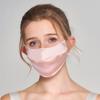 Maschera Facciale Unisex Estiva in Seta di Gelso Protezione UV Doppio Strato 3D Copri Viso Protezione Solare per Uomo e Donna