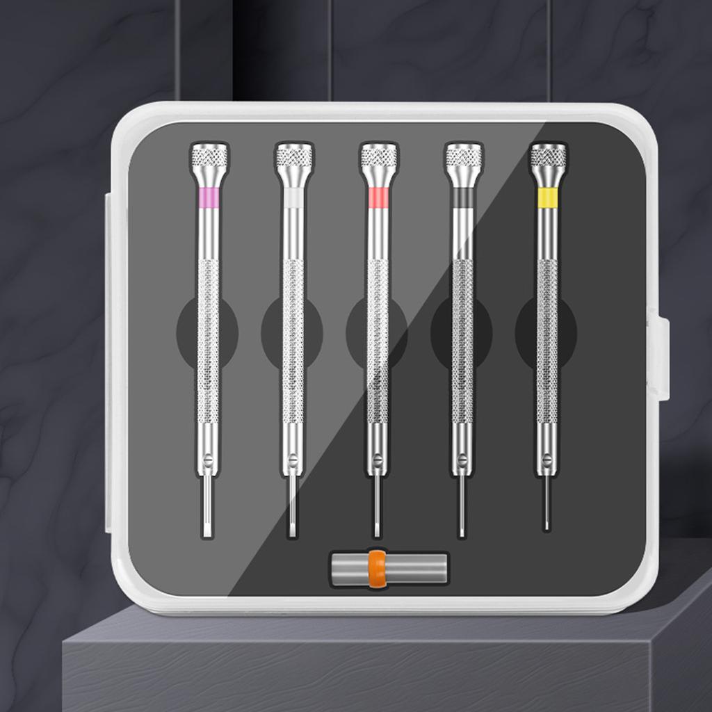 5Pcs Screwdriver Mobile Phone Clock Computer Multifunctional Maintenance Disassembly Tool Eyeglass Repair Screwdriver